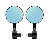 Espejos de barra para motocicleta Espejo retrovisor redondo 7/8" motocicleta 22 mm, universal retro, modificado, para manillar motocicleta espejo retrovisor lateral ángulo completo. Espejos traseros p