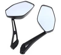 Espejos de barra para motocicleta Espejo retrovisor universal modificado para motocicleta, 2 piezas, 10 mm, carcasa de plástico, varilla de aluminio, para motocicleta, scooter, ATV Espejos traseros pa