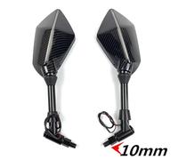 Espejos de barra para motocicleta Espejo retrovisor universal para motocicleta de 10 mm con luz LED, carcasa para espejos retrovisores laterales para R1200gs, R1200GS, R1200RT Espejos traseros para mo