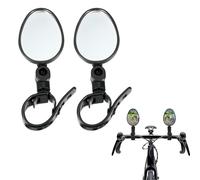 Espejos de Bicicleta,Espejos de Bicicleta Manillar, HD Gran Angular Espejos Retrovisores de Bicicleta,Espejo Retrovisor de Bicicleta, Espejos de Bicicleta 360° Adjustable Giratorio,2 Pack,Elíptico