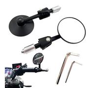 Espejos De Extremo De Manillar | Vista Convexa Ajustable De 360 Grados - Juego De 2 Espejos Extremos Manillar Para Motocicletas Moto Quad Scooter Vista Lateral