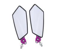 Espejos de manillar ajustables para motocicleta 2 Espejos Retrovisores Para Motocicleta, Scooter Y Ciclomotor De 8/10 Mm, Para Punto Ciego Izquierdo O Derecho, Lente De Espejo Lateral De Cristal.(Prin