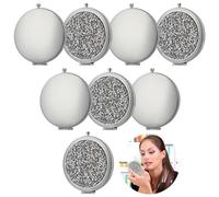 Espejos de maquillaje de bolsillo compactos, espejo compacto a granel, bolsa de espejo de regalo para novia, espejo de mano para ducha, regalos de boda, 2.8 2.8 pulgadas, 8 piezas