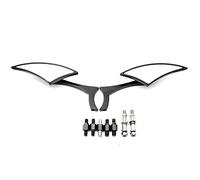 Espejos de motocicleta Espejos Retrovisores Cromados Para Motocicleta Para Honda Shadow Spirit Ace Saber Para Magna VT VLX VF 700 750 1100 VTX 1300 GL 1500 1800(Color:Nero)