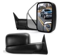 Espejos de remolque un par compatibles para Dodge Ram 1500 1998-2001 1998-2002 para Ram 2500 3500 con calefacciσn elιctrica ajustable manual pleg