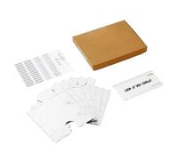 Espejos de tabla de crecimiento para niños, tabla de crecimiento de espejos de rompecabezas, espejos de medición de altura plegables, regla de espejos para niños flexible e inastillable