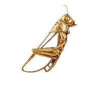 Espejos decorativos de insectos escarabajos - Oro, hechos a mano, insectos de resina en vidrio para decoración de pared, perfectos para hogares con temática victoriana y europea (saltamontes)