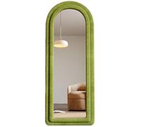 Espejos Decorativos Espejo Grande Diseño Moderno Minimalista con Cantos Redondeados para Vestidor Maquillaje Centro Estetica(Green,160x60 cm)