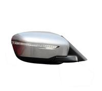 Espejos Exteriores Automóviles Para Nissan Para X-trail 2014-2020 Cámara Potencia Plegable Luz Advertencia Flash Montaje Espejo Retrovisor Lateral Retrovisor Puerta Exterior(Plata,13 Wire R)