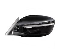 Espejos Exteriores Automóviles Para Nissan Para X-trail 2014-2020 Cámara Potencia Plegable Luz Advertencia Flash Montaje Espejo Retrovisor Lateral Retrovisor Puerta Exterior(Negro,11 Wire L)