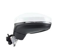 Espejos Exteriores Automóviles Para VW Para Tiguan 2018-2023 Conjunto Espejo Retrovisor Lateral Blanco Doble Enchufe Punto Ciego 8 Cables(1pc left)