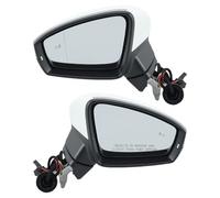 Espejos Exteriores Conjunto De Espejo Retrovisor 8 Pines Con Doble Conector Luz De Punto Ciego Para VW Para Tiguan 2018-2023(1 pair)