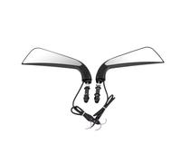 Espejos Extremo Manillar 2x Espejos Retrovisores Para Motocicleta Con Indicador De Señal Giro Luz Ajustable Para 883 1200 Espejo Lateral