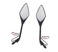 Espejos Extremo Manillar Espejos Laterales Para Motocicleta, Retrovisores Con Luces De Señal Giro, Extremo Barra, Espejo Marcha Atrás Modificado