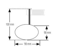 Envío gratis retrovisor extremo de manillar highsider pro conero corto-negro-1