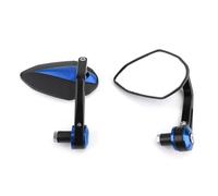 Espejos Finales Del Manillar De Moto 22mm Street Fighter 7/8" Para Suzuki(AZUL)