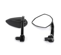 Espejos Finales Del Manillar De Moto 22mm Street Fighter 7/8" Para Suzuki(Negro)