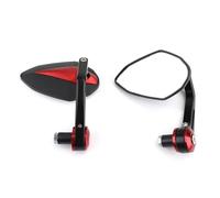 Espejos Finales Del Manillar De Moto 22mm Street Fighter 7/8" Para Suzuki(ROJO)