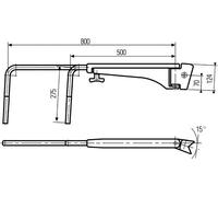 Espejos HELLA (8HG 501 257-042) Soporte, Espejo Exterior Ajustable OEM