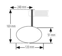 Espejo retrovisor de manillar HIGHSIDER pro Ventura-RS - negro
