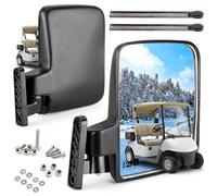 Espejos laterales de carrito de golf para Yamaha Club Car EZ-GO y otros tubos redondos o cuadrados Golf Buggy Soporte de techo