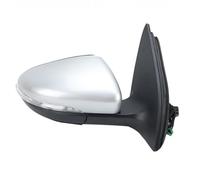 Espejos Laterales Del Coche Para VW Para Golf 6 MK6 2008-2013 Conjunto De Espejo Lateral De 6 Pines Con Luz De Señalización De Giro Y Plegado Manual(1pc right Silver)