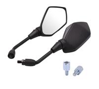 Espejos Laterales Espejo Retrovisor Convexo Lateral Para Motocicleta Para Majesty 400, Accesorios Retrovisores Moto(Carbon Fiber)