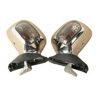 Espejos Laterales Espejo retrovisor lateral para motocicleta con señal de giro para Goldwing 1800 GL1800 2001-2017 2016 2015 2014 2013 2012 2011 2010 Retrovisores Moto(Chrome Smoke)