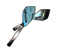 Espejos Laterales Espejo retrovisor para motocicleta para KAWASAKI para ER-6N Z1000 Z750 con carcasa de aluminio CNC Retrovisores Moto(B)