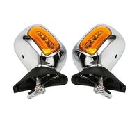 Espejos Laterales Espejos retrovisores con señal de giro para motocicleta para Goldwing GL1800 2013 2014 2015 2016 2017 Retrovisores Moto(Chrome Orange)