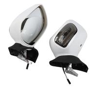 Espejos Laterales Espejos retrovisores con señal de giro para motocicleta para Goldwing GL1800 2013 2014 2015 2016 2017 Retrovisores Moto(White Smoke)