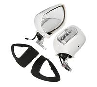 Espejos Laterales Espejos retrovisores con señal de giro para motocicleta para Goldwing GL1800 2013 2014 2015 2016 2017 Retrovisores Moto(White Clear)