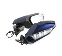 Espejos Laterales Espejos Retrovisores Laterales Para Motocicleta Para Goldwing GL1800 2018 2019 2020 2021 2022 2023, Lentes De Luz De Señal De Giro LED Retrovisores Moto(Blue)