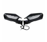 Espejos Laterales Espejos Retrovisores Laterales Para Motocicleta Para Goldwing GL1800 2018 2019 2020 2021 2022 2023, Lentes De Luz De Señal De Giro LED Retrovisores Moto(Matte Black)