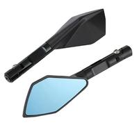 Espejos laterales moto Espejo Retrovisor Motocicleta Bicicleta Ciclismo Claro Amplio Alcance Retrovisor Reflector Retrovisor Manillar Ajustable Espejo Izquierdo Derecho Espejos Retrovisores Moto(Negro