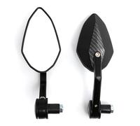 Espejos Laterales Moto Espejos Retrovisores Motocicleta CNC De 7/8 "y 22mm Espejo Retrovisor Universal De Cristal Azul Manillar De Extremo De Barra De Scooter Espejo del Extremo Manillar Moto