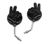 Espejos Laterales Moto - Juego de Retrovisor Manillar Divertido Ajustable Accesorio de Bicicleta para Visión Clara Giratoria Seguridad en Sillín Exterior | Espejos Decorativos Estilo Gesto P