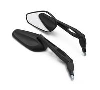 Espejos Laterales Moto Para M10 Carcasa Negra Varilla De Espejo Giratoria De 360 grados Piezas De Espejo Lateral Plegable Ajustable