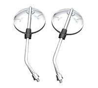 Espejos Laterales Motocicleta Espejos Retrovisores Laterales para Motocicleta con Adaptador 8 Mm para Bicicleta Montaña Bicicleta Eléctrica Ciclomotor Y Motocross. Espejo Retrovisor