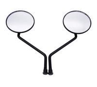 Espejos Laterales Motocicletas 1 Par De Espejos Retrovisores Universales Para Motocicleta De 10 Mm Accesorio De Montaje Para Manillar Extremos De Manillar Zquierdo Derecho Laterales
