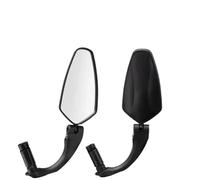 Espejos Laterales Motocicletas Bicicleta Espejos HD Plegable Espejo Retrovisor 360° Ajustable Manillar Espejo(2 PCS Long Rhombus)