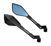 Espejos Laterales Motocicletas Espejo Retrovisor Lateral Universal Para Motocicleta Antideslumbrante Accesorios Modificados Zquierdo Derecho Laterales(Long Black)