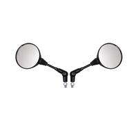 Espejos Laterales Motocicletas Espejo Retrovisor Universal De 10 Mm Redondo Negro Plegable Y Anticaída para Motocicleta