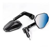 Espejos Laterales Motocicletas Espejo Retrovisor Universal Para Manillar De 17-22 Mm Accesorios Modificados Para Motocicleta Zquierdo Derecho Laterales(Black-foldable)