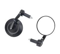 Espejos Laterales Motocicletas Espejo Retrovisor Universal Para Manillar De 95 Mm Accesorio Auxiliar De Marcha Atrás Para Motocicleta Zquierdo Derecho Laterales(Black)