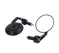 Espejos Laterales Motocicletas Espejo Retrovisor Universal para Manillar De Motocicleta Accesorio De Vidrio De 95 Mm Accesorios Modificados para Motocicleta Zquierdo Derecho Laterales(Black)