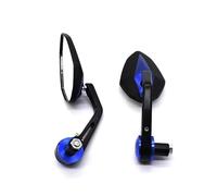 Espejos Laterales Motocicletas Espejo Retrovisor Universal para Manillar De Motocicleta De 22 Mm Accesorios Modificados para Motocicleta Zquierdo Derecho Laterales(Blue)