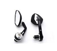 Espejos Laterales Motocicletas Espejo Retrovisor Universal para Manillar De Motocicleta De 22 Mm Accesorios Modificados para Motocicleta Zquierdo Derecho Laterales(Silver)