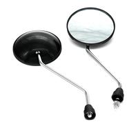 Espejos Laterales Motocicletas Espejos Retrovisores Convexos Universales Redondos 8 Mm 360 Grados Motocicleta Con Giro Sentido Horario Accesorios Modificados Zquierdo Derecho Laterales(Black)