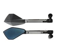 Espejos Laterales Motocicletas Espejos Retrovisores Universales Para Manillar De Motocicleta Antideslumbrantes Azules Accesorios Modificados Motocicleta Zquierdo Derecho Laterales(Titanium)